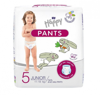 Bella Happy Pants 5 Junior (11-18 kg) 22 ks