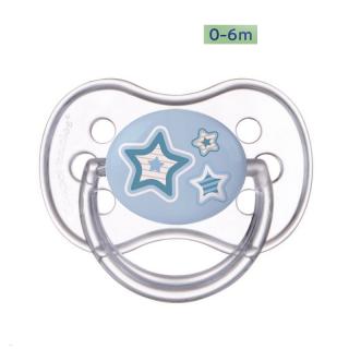 Canpol babies Dudlík 0-6m silikonový symetrický NEWBORN BABY - modrý