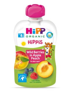HiPP BIO 100% ovoce Jablko-Broskev-Lesní ovoce 100g