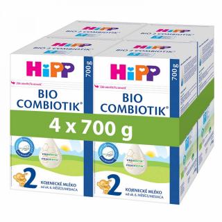 HiPP BIO Combiotik 2 Pokračovací mléčná kojenecká výživa 4x700g