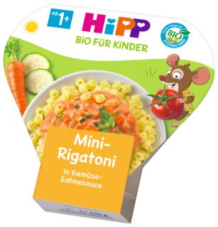 HiPP BIO Mini-Rigatoni se zeleninou  ve smetanové omáčce 250g