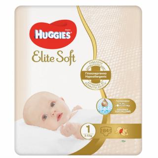 HUGGIES Elite Soft 1, 3-5 kg, 84 ks