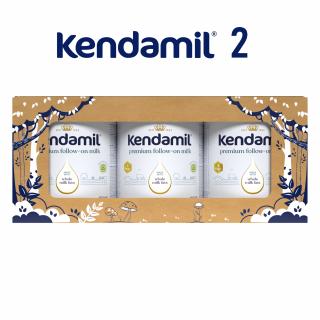 Kendamil Premium 2 HMO+ (3× 800 g), pohádkové balení s divadlem O třech prasátkách
