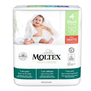 MOLTEX Pure & Nature natahovací Maxi 7-12 kg, 22 ks