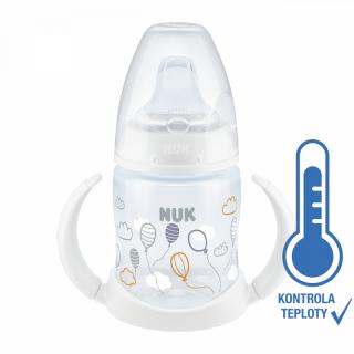 NUK FC lahvička na učení s kontrolou teploty 150ml - bílá