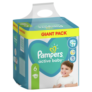 Pampers Active Baby Giant Pack S6 56ks, 13-18kg