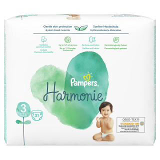 Pampers Harmonie Value Pack S3 31ks, 6-10kg