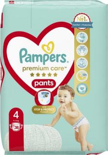 Pampers Premium care 4 Pants , 38ks, 9-15kg