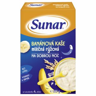 Sunar banánová kaše na dobrou noc mléčná  225g