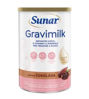 Sunar Gravimilk s příchutí čokoláda pro těhotné a kojící ženy 450g