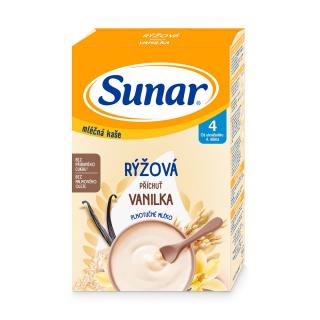 Sunar mléčná rýžová kaše vanilková 210g