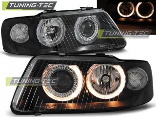 AUDI A3 8L 00-03 - Přední světla Angel Eyes DEPO - Černá