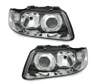AUDI A3 8L 00-03 - Přední světla H7/H1 TYC - Chromová