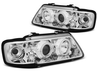 AUDI A3 8L - Přední světla ANGEL EYES CCFL H1/H1 SONAR - Chromová