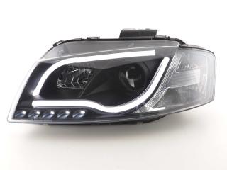 AUDI A3 8P - Přední světla TRU DRL - Černá