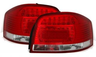 AUDI A3 8P - Zadní světla LED - Červená