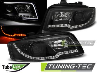 AUDI A4 8E - Přední světla TUBE LIGHT - Černá
