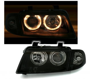 AUDI A4 B5 94-99 - Přední světla ANGEL EYES - Černá
