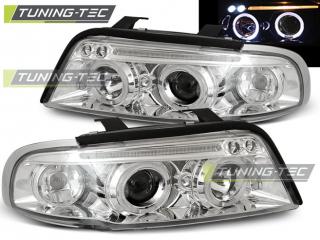 AUDI A4 B5 94-99 - Přední světla Angel Eyes - Chromová