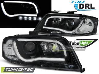 AUDI A6 4B 01-04 - Přední světla TUBE LIGHTS TRU DRL - Černá