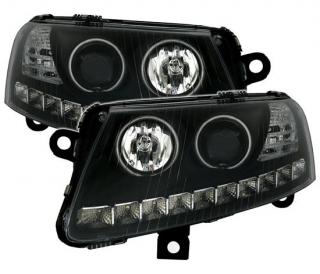 AUDI A6 4F - Přední světla ANGEL EYES CCFL EAGLE EYES - Černá