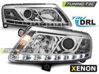 AUDI A6 4F - Přední světla TRU DRL XENON D2S - Chromová