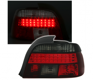 BMW E39 95-00 - Zadní světla LED DEPO - Červená/Kouřová