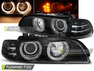 BMW E39 - Přední světla ANGEL EYES DEPO - Černá