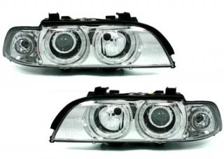 BMW E39 - Přední světla ANGEL EYES XENON D2S DEPO - Chromová