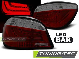BMW E60 03-07 - Zadní světla LED BAR JUNYAN - Červená/Kouřová