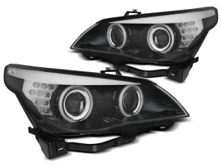 BMW E60/E61 - Přední světla ANGEL EYES CCFL SONAR - Černá