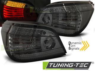 BMW E60 LCI 07-09 - Zadní světla LED DYNAMICKÝ BLIKAČ - Kouřová