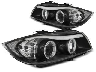 BMW E90 / E91 - Přední světla ANGEL EYES CCFL SONAR - Černá