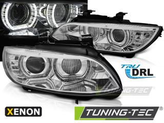 BMW E92 / E93 06-10 - Přední světla ANGEL EYES 3D LED XENON D1S AFS - Chromová