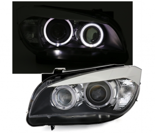 BMW X1 E84 - Přední světla ANGEL EYES H7/H7 XENON OPTIK DEPO - Černá