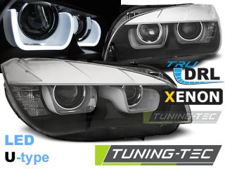 BMW X1 E84 - Přední světla TUBE LIGHT TRU DRL XENON - Černá