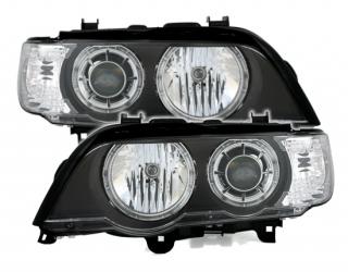 BMW X5 E53 99-03 - Přední světla ANGEL EYES DEPO  XENON D2S - Černá