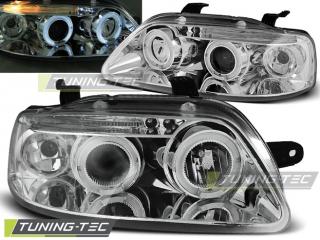 CHEVROLET AVEO - Přední světla Angel Eyes - Chromová