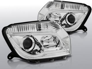 DACIA DUSTER - Přední světla TUBE LIGHT - Chromová