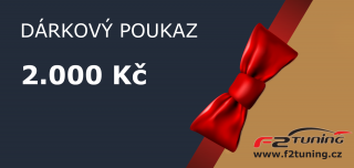 Elektronický dárkový poukaz F2Tuning v hodnotě 2000 Kč