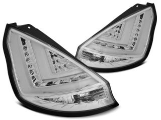 FORD FIESTA MK7 08-12 - Zadní světla LED BAR - Chromová