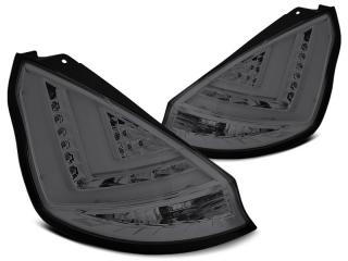 FORD FIESTA MK7 08-12 - Zadní světla LED BAR - Kouřová