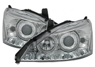 FORD FOCUS MK1 01-04 - Přední světla Angel Eyes - Chromová