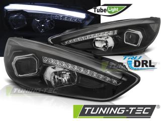 FORD FOCUS MK3 2015 - Přední světla DRL LED JUNYAN - Černá