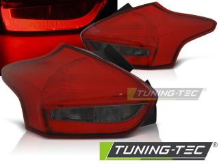 FORD FOCUS MK3 2015 - Zadní světla TUBE LIGHT DEPO - Červená/Kouřová