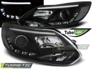 FORD FOCUS MK3 - Přední světla TUBE LIGHT - Černá