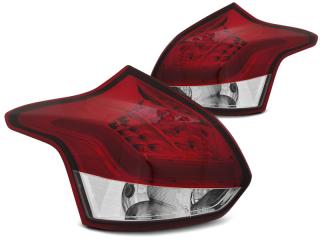 FORD FOCUS MK3 - Zadní světla LED BAR DEPO - Červená