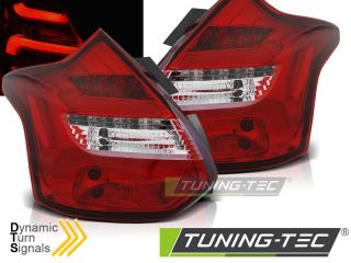 FORD FOCUS MK3 - Zadní světla LED BAR DYNAMICKÝ blikač - Červená
