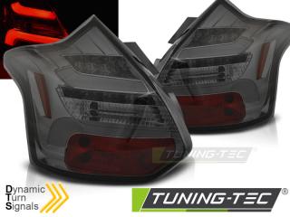 FORD FOCUS MK3 - Zadní světla LED BAR DYNAMICKÝ blikač - Kouřová