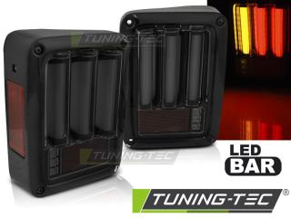 JEEP WRANGLER JK 07-18 - Zadní světla LED BAR - Černá/Kouřová